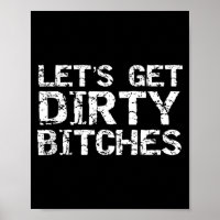 Let's Get Dirty Es Funny Quote Party Tank Top