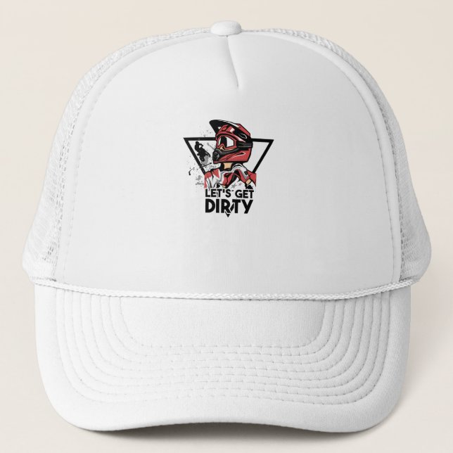Let's get dirty trucker hat (Front)