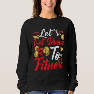 Lets Get Down To Fitness Gym Motivational Tee Work