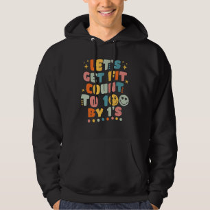 Let's Get Fit Count To 100 By 1's Groovy 100 Days Hoodie