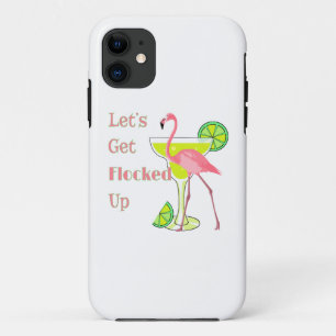 Lets Get Flocked Up Flamingo Case-Mate iPhone Case