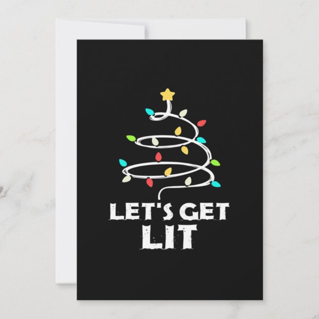 Let's Get It Lit Essential Holiday Card (Front)