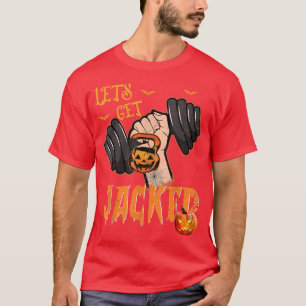 Let's Get Jacked Halloween Gym Training Jack O Lan T-Shirt
