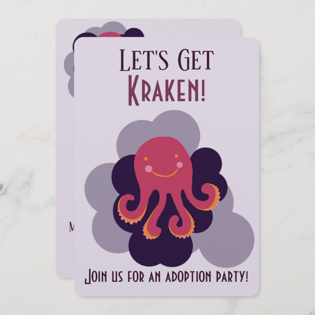 Let's Get Kraken - Adoption Announcements (Front/Back)