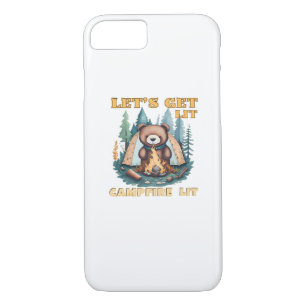 Let's Get Lit. Campfire Lit. Camping Lover Classic Case-Mate iPhone Case