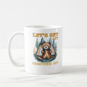 Let's Get Lit. Campfire Lit. Camping Lover Classic Coffee Mug