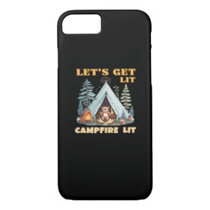 Let's Get Lit. Campfire Lit. Camping Quotes Classi Case-Mate iPhone Case