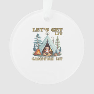 Let's Get Lit. Campfire Lit Classic Ornament
