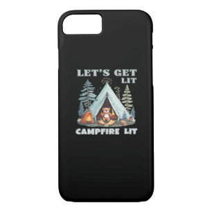 Let's Get Lit. Campfire Lit. Vibe Camping Classic Case-Mate iPhone Case