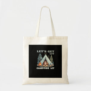 Let's Get Lit. Campfire Lit. Vibe Camping Classic Tote Bag