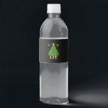 Let's Get Lit Christmas Christmas Water Bottle Label<br><div class="desc">Let's Get Lit Christmas Christmas: A festive double-pun design emphasizing the joy of Christmas. Perfect for family outfits and seasonal humour. Fun,  bold,  and playful.</div>