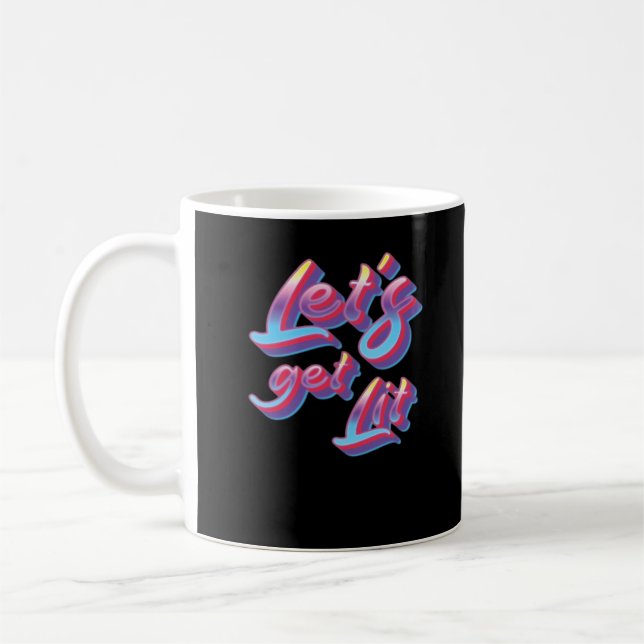 Let's Get Lit - Christmas Classic Coffee Mug (Left)