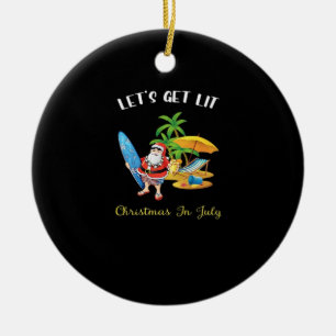 Let's Get Lit Christmas Essential Ceramic Tree Decoration