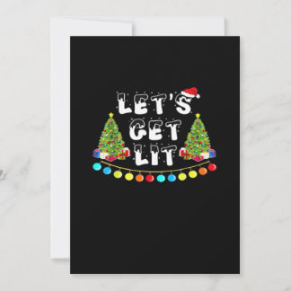 Let's Get Lit Christmas Essential Holiday Card