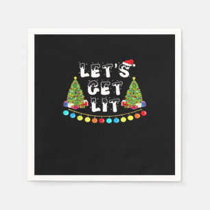 Let's Get Lit Christmas Essential Napkin