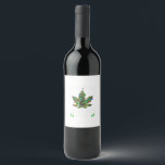 Let's Get Lit Christmas In July Christmas Tree Wine Label<br><div class="desc">Let's Get Lit Christmas In July Christmas Tree: A quirky “Christmas in July” pun featuring tree lights. Perfect for mid-year celebrations. Fun,  festive,  and playful.</div>