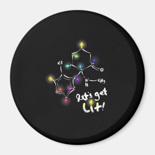 Let's Get Lit Christmas Ketamine Magnet