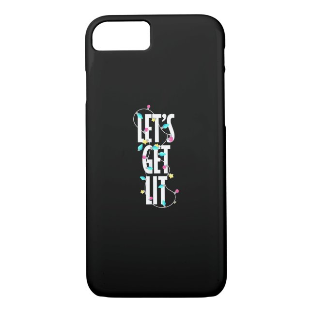 Let's Get Lit Christmas Light Case-Mate iPhone Case (Back)