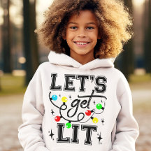 Let's Get Lit Christmas Party Funny - Xmas Light