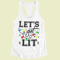 Let's Get Lit Christmas Party Funny - Xmas Light