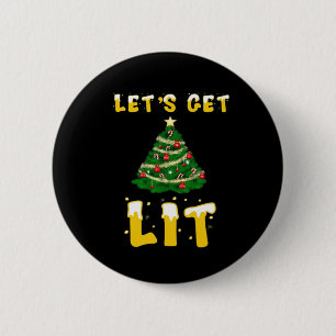 Let's Get Lit Classic Creative Unique 6 Cm Round Badge