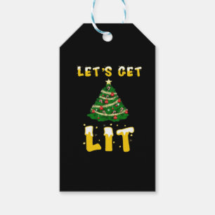 Let's Get Lit Classic Creative Unique Gift Tags