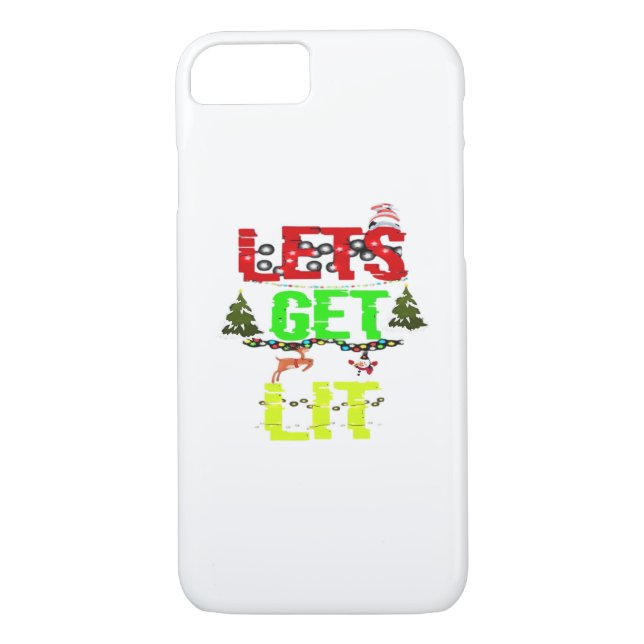 Let's Get Lit Classic Funny Retro Case-Mate iPhone Case (Back)