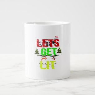 Let's Get Lit Classic Funny Retro Large Coffee Mug