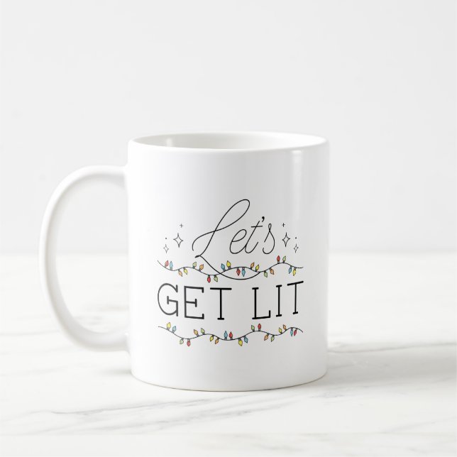 Let's Get Lit Coffee Mug (Left)