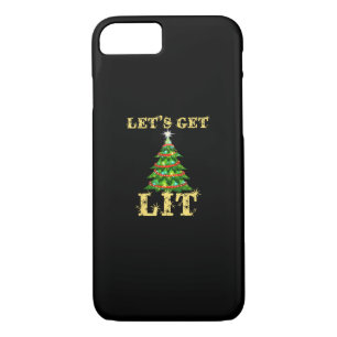 Let's Get Lit Drinking Funny Christmas Case-Mate iPhone Case