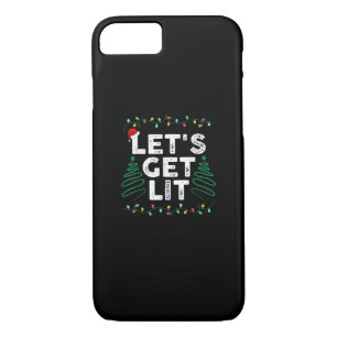 Let's Get Lit Drinking Funny Christmas Gift Case-Mate iPhone Case