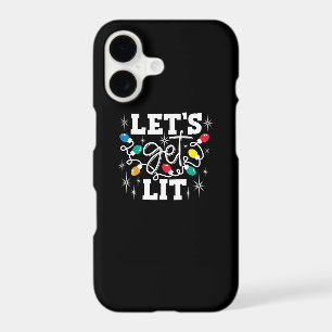Let's Get Lit Drinking Santa Hat Christmas Lights