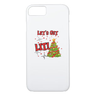 Let's Get Lit, Fun Idiom - Party Christmas  Case-Mate iPhone Case