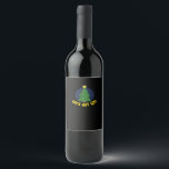 Let's Get Lit - Funny Christmas Classic Wine Label<br><div class="desc">Let's Get Lit - Funny Christmas Classic: A classic Christmas pun design celebrating humour and festive lights. Perfect for group gatherings. Fun,  witty,  and bold.</div>