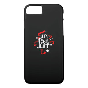 Let's Get Lit Funny Christmas Drinking  Case-Mate iPhone Case