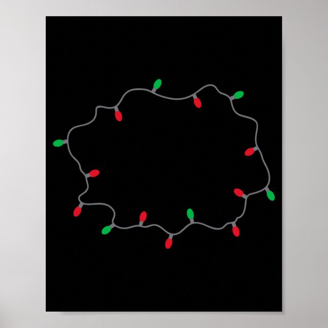 Lets Get Lit Funny Christmas Quote  Poster (Front)