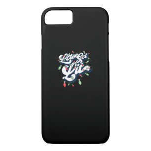 Let's Get Lit! Funny Drinking Christmas Light Grap Case-Mate iPhone Case