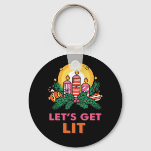 Let's Get Lit Key Ring