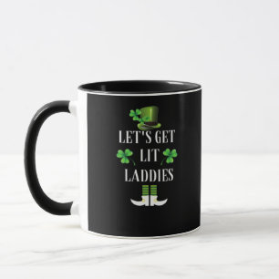 Let's Get Lit Laddies Funny Classic Mug