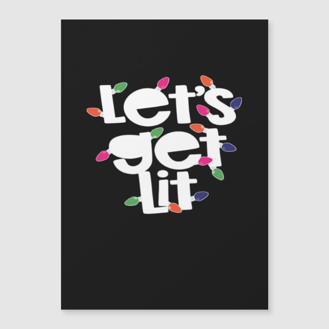 Let's Get Lit Light Bulbs Classic (Front)