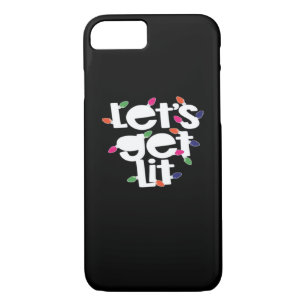 Let's Get Lit Light Bulbs Classic Case-Mate iPhone Case