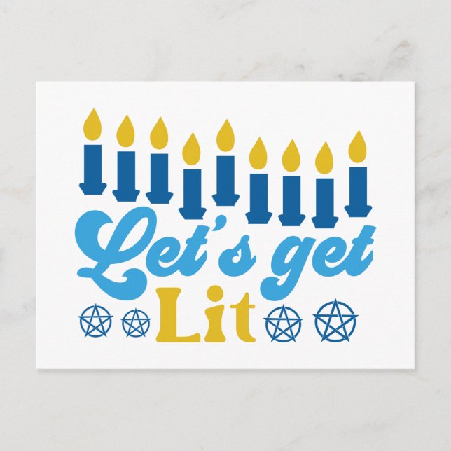 Let's Get Lit! Postcard (Front)