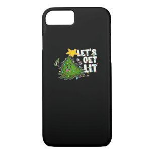 Let's Get Lit Tipsy Christmas Tree Classic Case-Mate iPhone Case