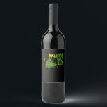 Let's Get Lit Tipsy Christmas Tree Funny Essential Wine Label<br><div class="desc">Let's Get Lit Tipsy Christmas Tree Funny Essential: A funny Christmas tree design showing tipsy holiday vibes. Perfect for humour fans. Playful,  witty,  and seasonal.</div>