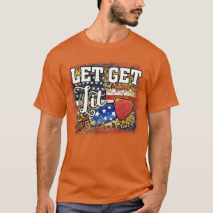 lets get lit usa freedom 4th of july T-Shirt