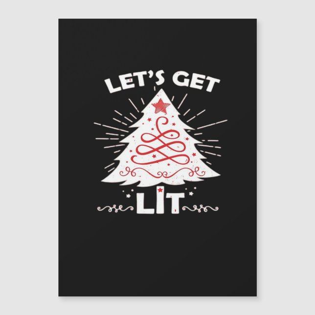 Let's Get Lit - White Essential (Front)