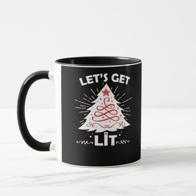 Let's Get Lit - White Essential Mug (Left)
