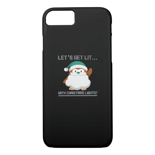 Let's Get Lit… With Christmas Lights! Christmas Cl Case-Mate iPhone Case (Back)