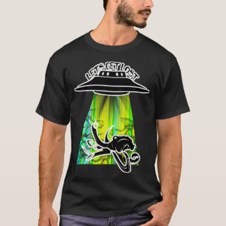Lets Get Lost Ufo Alien Octopus T-Shirt