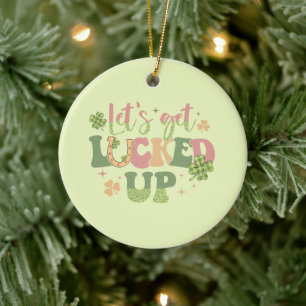 Let's Get Lucked Up Ceramic Tree Decoration